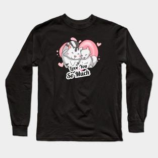 Cats in Love Long Sleeve T-Shirt